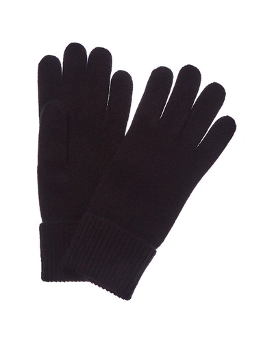 Shop Portolano Cashmere Knit Glove In Black