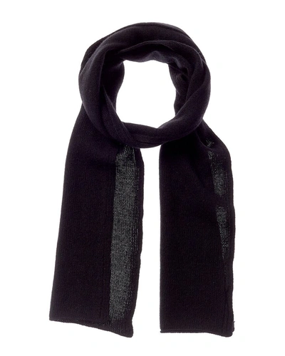 Shop Portolano Cashmere Scarf In Black