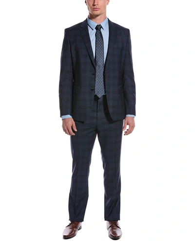 Shop Hugo Boss 2pc H-huge Slim Fit Wool Suit In Blue