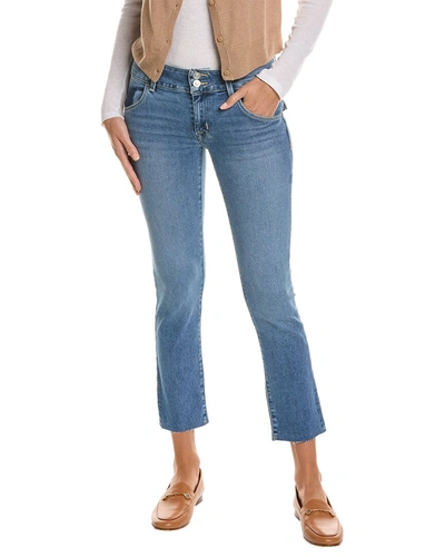 Shop Hudson Jeans Collin Mid-rise Virgo Straight Crop Jean In Blue