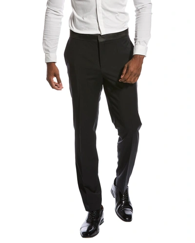 Shop Hugo Boss Wool-blend Trouser In Black