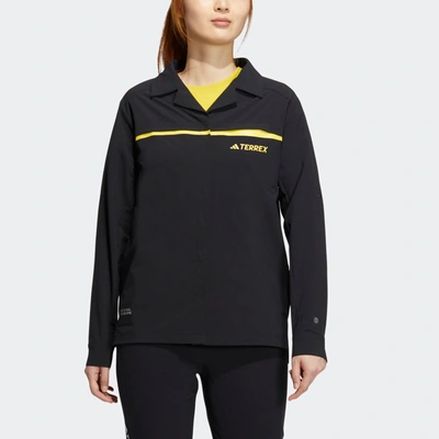 Shop Adidas Originals Women's Adidas National Geographic Long Sleeve Shirt In Black
