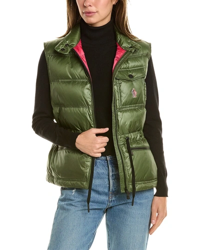 Shop Moncler Arolles Vest In Green