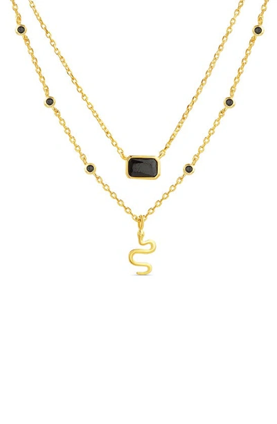 Shop Paige Harper Layered Pendant Necklace In Gold Multicolored