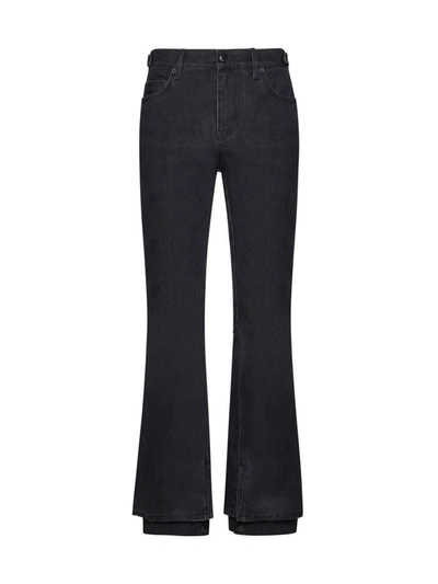Balenciaga Waterproof Jeans In Washed Black Ring