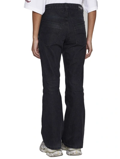 Balenciaga Waterproof Jeans In Washed Black Ring