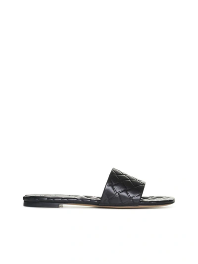 Shop Bottega Veneta Sandals In Black