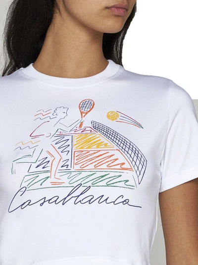 Shop Casablanca T-shirts And Polos In Jue De Crayon