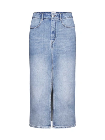 Shop Isabel Marant Skirts In Ice Blue