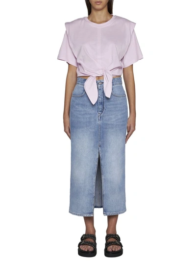 Shop Isabel Marant T-shirts And Polos In Light Pink