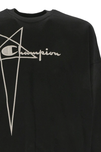 Shop Rick Owens X Champion S Sweaters In Black