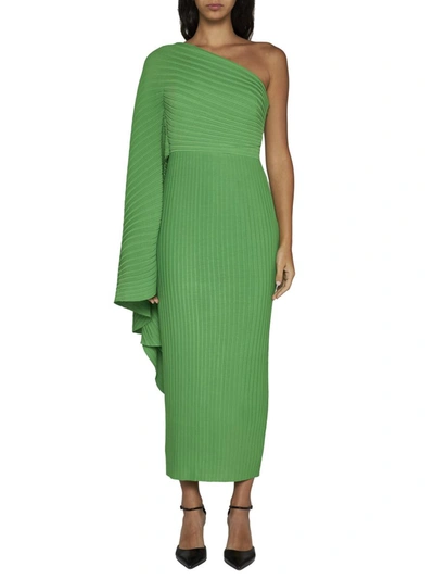 Shop Solace London Dresses In Bright Green