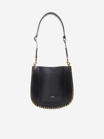 Shop Isabel Marant Oskan Leather Bag In Black