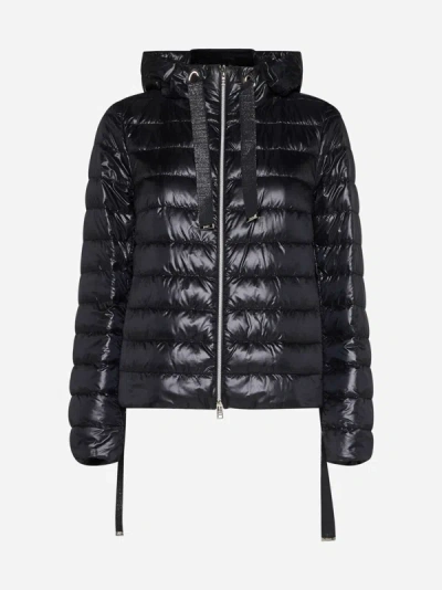 Shop Herno Quilted Ultralight Nylon Down Jacket In Black