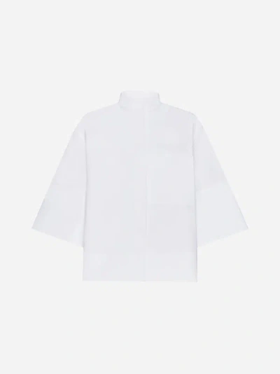 Shop Jil Sander Cotton Shirt In White