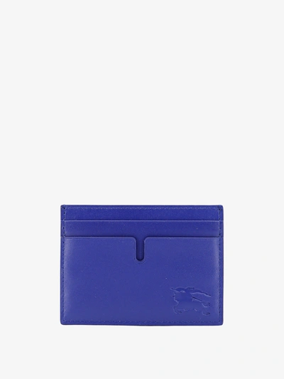 Shop Burberry Card Holder In Blue