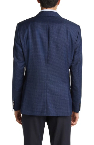 Shop Hugo Boss Boss Hutson Plaid Wool Sport Coat In Dark Blue