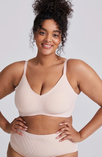 Shop Honeylove Silhouette Bra In Rose Tan