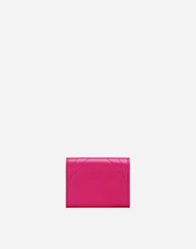 Dolce & Gabbana P.foglio French Flap In Pink