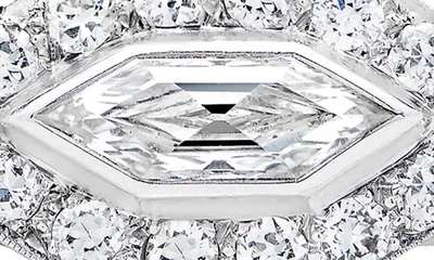 Mindi Mond Bullet Marquise Dinner Ring In Platinum