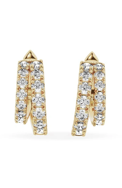 Jennifer Fisher Lab Created Diamond Dual Hoop Earrings In 18k Yellow Gold