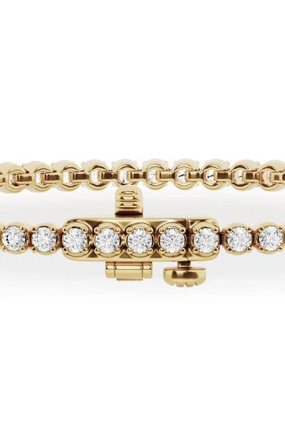 Shop Jennifer Fisher 18k Gold Round Lab Created Diamond Tennis Bracelet In 18k Yellow Gold