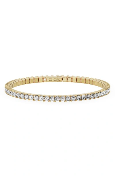 Shop Jennifer Fisher 18k Gold Round Lab Created Diamond Open Bangle Bracelet In 18k Yellow Gold