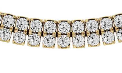 Jennifer Fisher Double Row Lab Created Diamond Necklace In 18k Yellow Gold