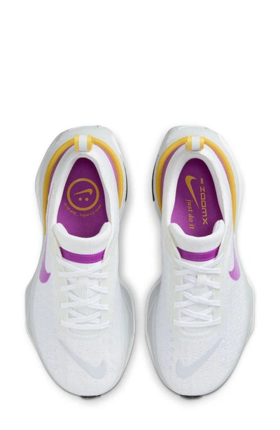 Shop Nike Zoomx Invincible Run 3 Running Shoe In White/ Purple/ Platinum