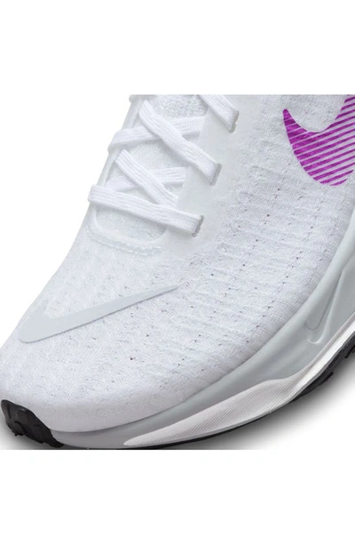 Shop Nike Zoomx Invincible Run 3 Running Shoe In White/ Purple/ Platinum