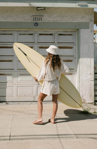 Billabong Loosen Up Jacquard Terry Cloth Shorts In Whitecap