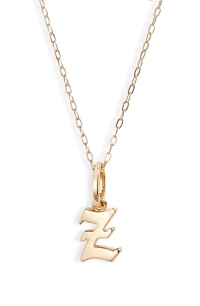 Shop Miranda Frye Sophie Customized Initial Pendant Necklace In Gold - Z