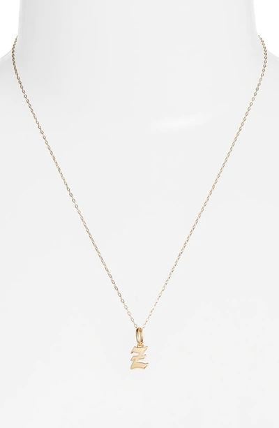 Shop Miranda Frye Sophie Customized Initial Pendant Necklace In Gold - Z