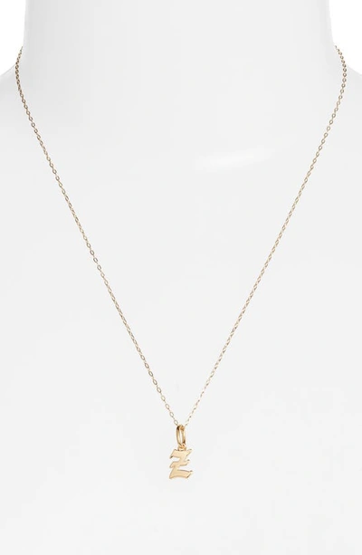 Miranda Frye Sophie Customized Initial Pendant Necklace In Gold - Z