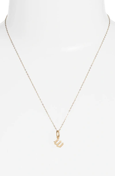 Shop Miranda Frye Sophie Customized Initial Pendant Necklace In Gold - W