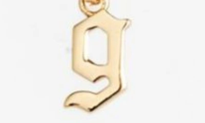 Shop Miranda Frye Sophie Customized Initial Pendant Necklace In Gold - G