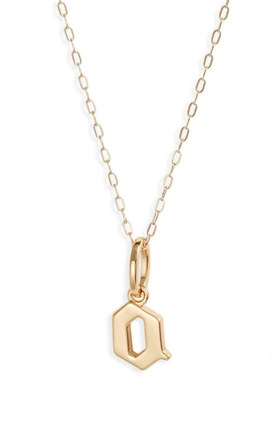 Shop Miranda Frye Sophie Customized Initial Pendant Necklace In Gold - O