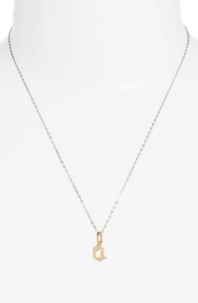 Miranda Frye Sophie Customized Initial Pendant Necklace In Gold - O