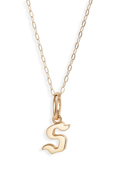 Shop Miranda Frye Sophie Customized Initial Pendant Necklace In Gold - S