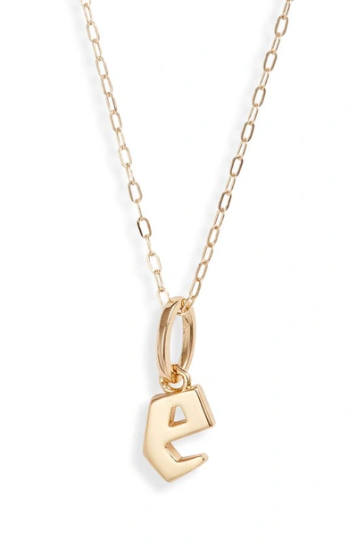 Shop Miranda Frye Sophie Customized Initial Pendant Necklace In Gold - E