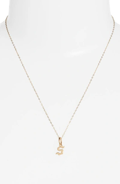 Shop Miranda Frye Sophie Customized Initial Pendant Necklace In Gold - S