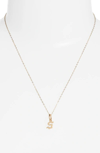 Miranda Frye Sophie Customized Initial Pendant Necklace In Gold - S