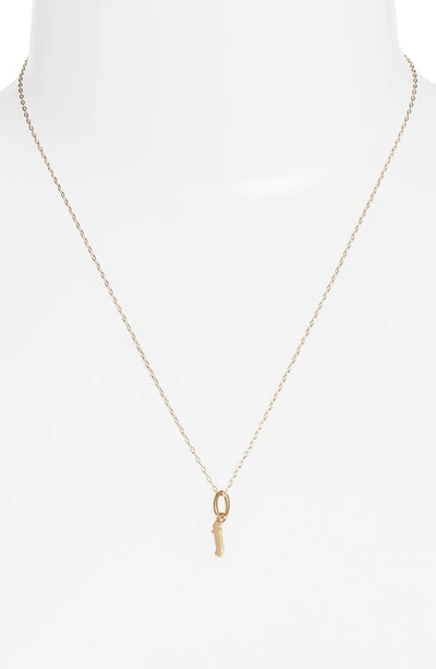 Shop Miranda Frye Sophie Customized Initial Pendant Necklace In Gold - T