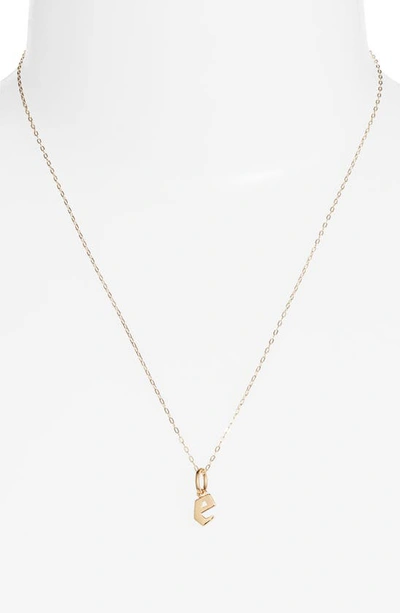 Shop Miranda Frye Sophie Customized Initial Pendant Necklace In Gold - E