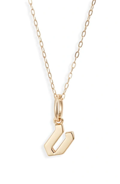 Shop Miranda Frye Sophie Customized Initial Pendant Necklace In Gold - V