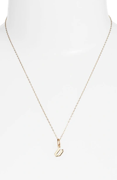 Shop Miranda Frye Sophie Customized Initial Pendant Necklace In Gold - V