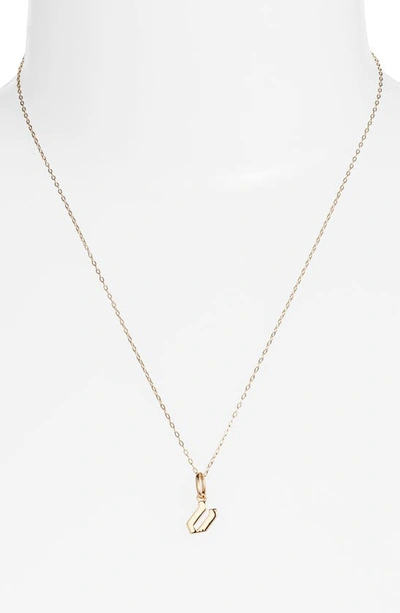 Miranda Frye Sophie Customized Initial Pendant Necklace In Gold - V