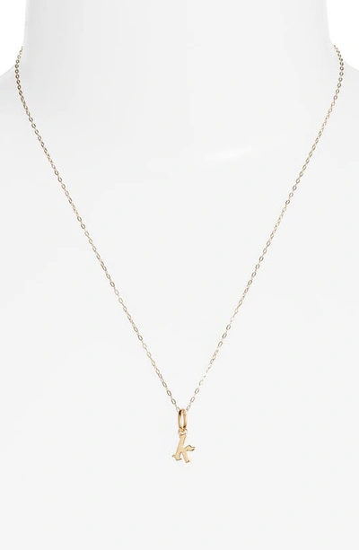 Miranda Frye Sophie Customized Initial Pendant Necklace In Gold - K