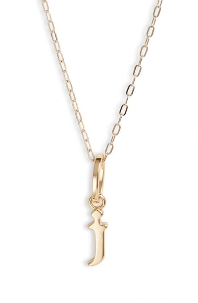 Shop Miranda Frye Sophie Customized Initial Pendant Necklace In Gold - J