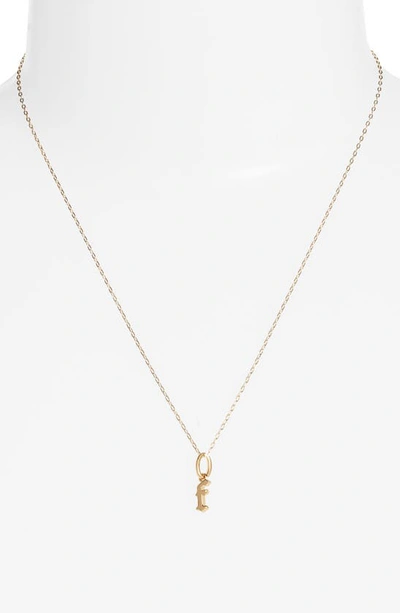 Shop Miranda Frye Sophie Customized Initial Pendant Necklace In Gold - F